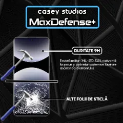 Folie Sticla CASEY STUDIOS pentru Xiaomi Redmi Note 14 Pro 5G, Full Glue, Sticla Securizata, Duritate Militara, Ultra HD, Protectie Profesionala Ecran 3D, Anti Zgarieturi, Anti Socuri Transparent