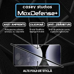 Folie Sticla CASEY STUDIOS pentru Xiaomi Redmi Note 14 Pro 5G, Full Glue, Sticla Securizata, Duritate Militara, Ultra HD, Protectie Profesionala Ecran 3D, Anti Zgarieturi, Anti Socuri Transparent