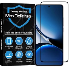 Folie Sticla CASEY STUDIOS pentru Samsung Galaxy S25+, Full Glue, Sticla Securizata, Duritate Militara, Ultra HD, Protectie Profesionala Ecran 3D, Anti Zgarieturi, Anti Socuri