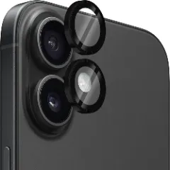 Folie Protectie Lentile Camera pentru Apple iPhone 16 / Apple iPhone 16 Plus, CASEY STUDIOS™ MaxDefense+, Ultra HD, Protectie Profesionala Camere 3D, Anti Amprente, Anti Zgarieturi, Anti Socuri Negru