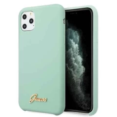 Husa iPhone 11 Pro Guess Silicone Vintage Gold Logo - Gold Gold