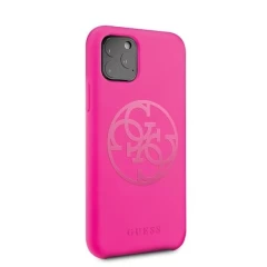 Husa iPhone 11 Pro Guess Silicone 4G Tone On Tone - Transparent Transparent
