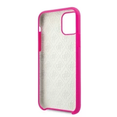 Husa iPhone 11 Pro Guess Silicone 4G Tone On Tone - Transparent Transparent