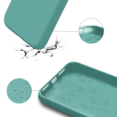 Husa iPhone 13 Pro Max Casey Studios Premium Soft Silicone - Turqoise Turqoise