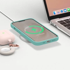Husa iPhone 13 Pro Max Casey Studios Premium Soft Silicone - Turqoise Turqoise