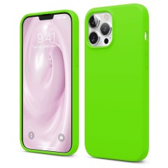 Husa iPhone 13 Pro Max Casey Studios Premium Soft Silicone - Neon Green