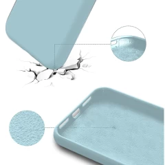Husa iPhone 13 Pro Max Casey Studios Premium Soft Silicone - Baby Blue Baby Blue