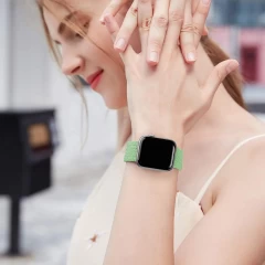Curea Apple Watch 1/2/3/4/5/6/7/8/SE - 38/40/41 MM - XXS - Braided Loop Casey Studios Casey Studios - Pistachio Pistachio