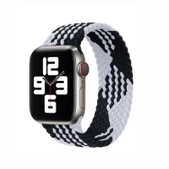 Curea Apple Watch 1/2/3/4/5/6/7/8/SE/Ultra - 42/44/45/49 MM - XS - Braided Loop Casey Studios Casey Studios - Black/white Black/white