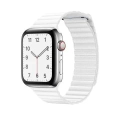 Curea Apple Watch 1/2/3/4/5/6/7/8/SE/Ultra - 42/44/45/49 MM Leather Loop Casey Studios Casey Studios - Brown White 