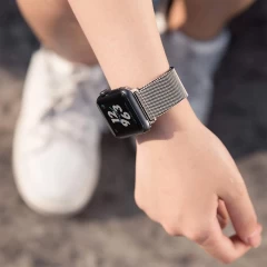 Curea Apple Watch 1/2/3/4/5/6/7/8/SE/Ultra - 42/44/45/49 MM Milanese Loop Casey Studios Casey Studios - Rose Gold Rose Gold
