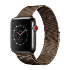 Curea Apple Watch 1/2/3/4/5/6/7/8/SE/Ultra - 42/44/45/49 MM Milanese Loop Casey Studios Casey Studios - Rose Gold Brown 