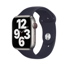 Curea Apple Watch 1/2/3/4/5/6/7/8/SE/Ultra - 42/44/45/49 MM - S /m - Silicone Sport Casey Studios Casey Studios - Yellow Midnight Blue 