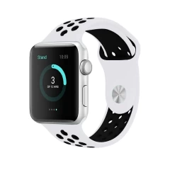 Curea Apple Watch 1/2/3/4/5/6/7/8/SE - 38/40/41 MM - S /m - Sport Loop Casey Studios Casey Studios - Army Green/black White/black 