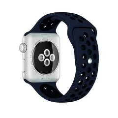 Curea Apple Watch 1/2/3/4/5/6/7/8/SE - 38/40/41 MM - S /m - Sport Loop Casey Studios Casey Studios - Midnight Blue/black Midnight Blue/black