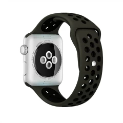 Curea Apple Watch 1/2/3/4/5/6/7/8/SE/Ultra - 42/44/45/49 MM - S /m - Sport Loop Casey Studios Casey Studios - Army Green/black Army Green/black