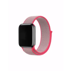 Curea Apple Watch 1/2/3/4/5/6/7/8/SE - 38/40/41 MM Nylon Casey Studios Casey Studios - Hot Pink Hot Pink