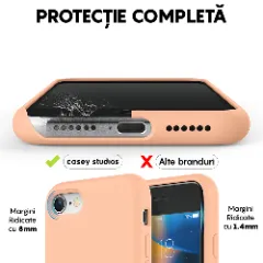Husa iPhone 7/8/SE2 Casey Studios Premium Soft Silicone - Pink Sand Pink Sand