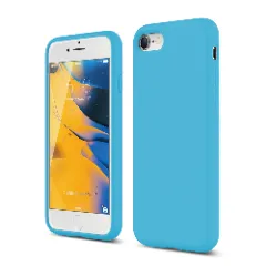 Husa iPhone 7/8/SE2 Casey Studios Premium Soft Silicone - Turqoise Cadet Blue 