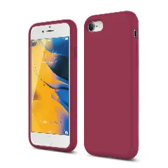 Husa iPhone 7/8/SE2 Casey Studios Premium Soft Silicone - Turqoise Burgundy 