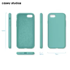 Husa iPhone 7/8/SE2 Casey Studios Premium Soft Silicone - Turqoise Turqoise