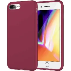 Husa iPhone 7 Plus/8 Plus Casey Studios Premium Soft Silicone - Neon Pink Burgundy 