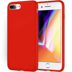 Husa iPhone 7 Plus/8 Plus Casey Studios Premium Soft Silicone - Neon Pink Red 
