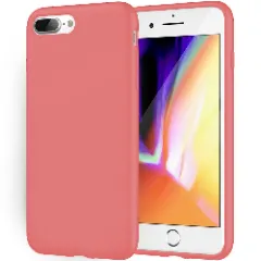 Husa iPhone 7 Plus/8 Plus Casey Studios Premium Soft Silicone - Neon Pink Roz 