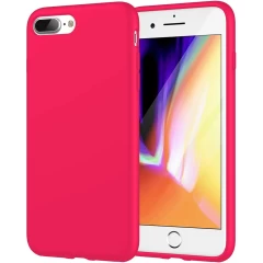 Husa iPhone 7 Plus/8 Plus Casey Studios Premium Soft Silicone - Neon Pink Neon Pink