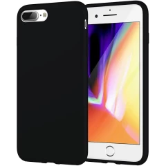 Husa iPhone 7 Plus/8 Plus Casey Studios Premium Soft Silicone - Neon Pink Negru 
