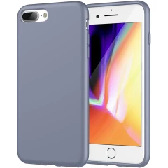 Husa iPhone 7 Plus/8 Plus Casey Studios Premium Soft Silicone - Neon Pink Slate Gray 
