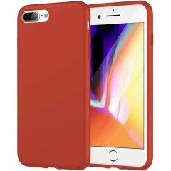 Husa iPhone 7 Plus/8 Plus Casey Studios Premium Soft Silicone - Neon Pink Orange Red 
