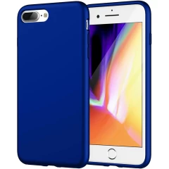 Husa iPhone 7 Plus/8 Plus Casey Studios Premium Soft Silicone - Neon Pink Dark Blue 