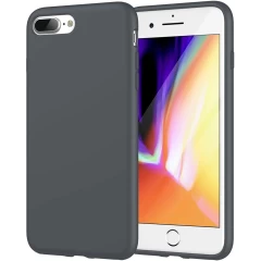 Husa iPhone 7 Plus/8 Plus Casey Studios Premium Soft Silicone - Neon Pink Dark Gray 