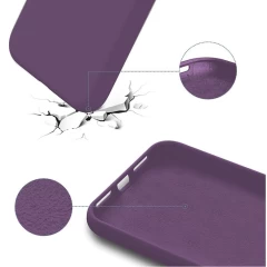 Husa CASEY STUDIOS™ pentru iPhone X/XS, Soft Silicone Premium, Microfibra in Interior, de Protectie, Ultra Slim, pentru Incarcare Wireless, Margini Ridicate pentru Protectia Ecranului si a Camerelor Light Purple