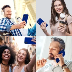 Husa CASEY STUDIOS™ pentru iPhone XR, Soft Silicone Premium, Microfibra in Interior, de Protectie, Ultra Slim, pentru Incarcare Wireless, Margini Ridicate pentru Protectia Ecranului si a Camerelor Dark Blue