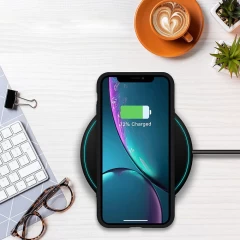 Husa iPhone XS Max Casey Studios Premium Soft Silicone - Negru Negru