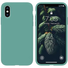 Husa iPhone XS Max Casey Studios Premium Soft Silicone - Turqoise