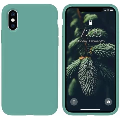 Husa iPhone XS Max Casey Studios Premium Soft Silicone - Lilac Turqoise 