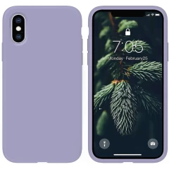 Husa iPhone XS Max Casey Studios Premium Soft Silicone - Lilac Light Lilac 