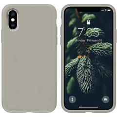 Husa iPhone XS Max Casey Studios Premium Soft Silicone - Lilac Gray 
