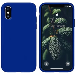 Husa iPhone XS Max Casey Studios Premium Soft Silicone - Lilac Dark Blue 