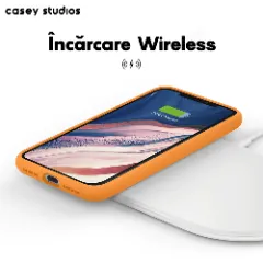 Husa iPhone 11 Casey Studios Premium Soft Silicone Nectarine
