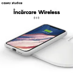 Husa iPhone 11 Casey Studios Premium Soft Silicone Alb