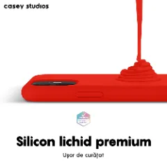 Husa iPhone 11 Casey Studios Premium Soft Silicone Red