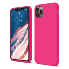 Husa iPhone 11 Pro Casey Studios Premium Soft Silicone - Webster Green Fuchsia 