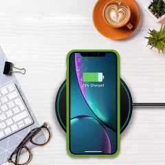 Husa iPhone 11 Pro Casey Studios Premium Soft Silicone - Acid Green Acid Green
