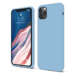 Husa iPhone 11 Pro Casey Studios Premium Soft Silicone - Webster Green Lilac 