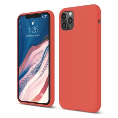 Husa iPhone 11 Pro Casey Studios Premium Soft Silicone - Webster Green Orange 