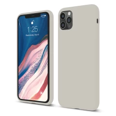 Husa iPhone 11 Pro Casey Studios Premium Soft Silicone - Webster Green Gray 